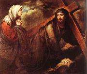Bartolome Esteban Murillo Jesus bearing a cross oil painting artist